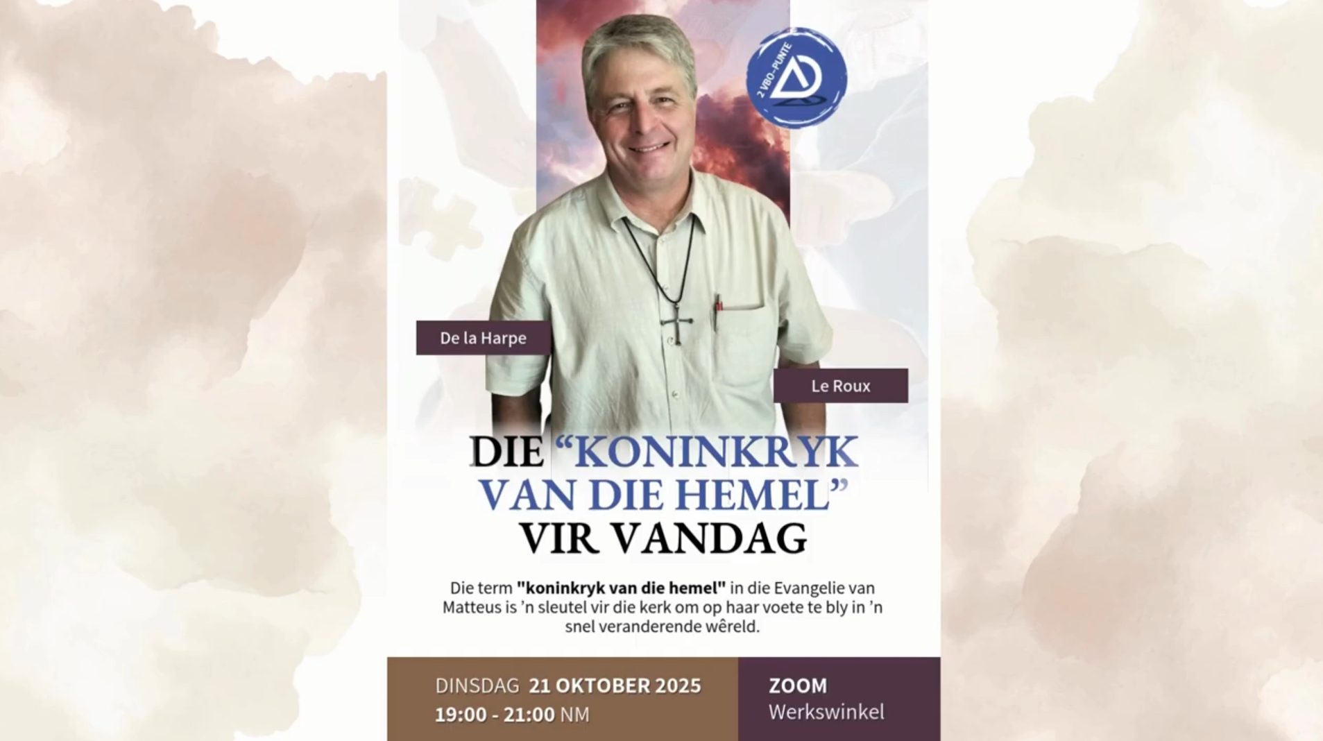 Die "koninkryk van die hemel" vir vandag - Ds De La Harpe le Roux