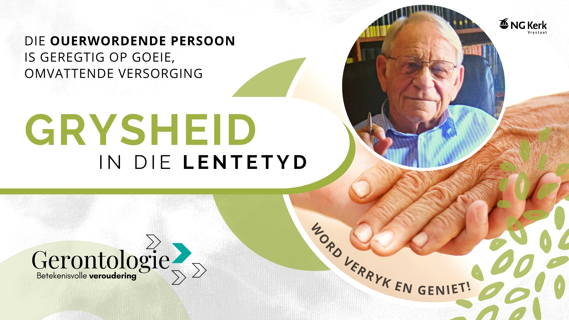 Gerontologie Omvattende versorging van senior volwassenes. - Dr. Petrus Moolman