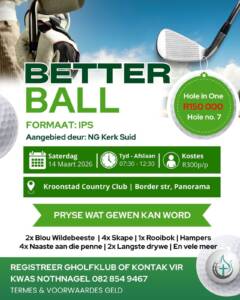 Better Ball Gholfdag NG Gemeente Kroonstad-Suid