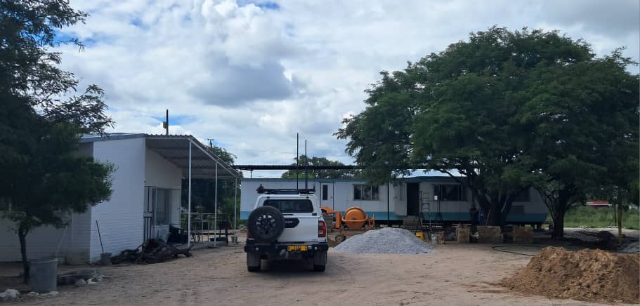 Bou werk op Tsumkwe vorder