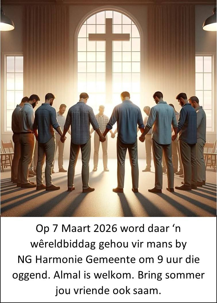 Wêreld biddag vir mans NG Gemeente Theunissen