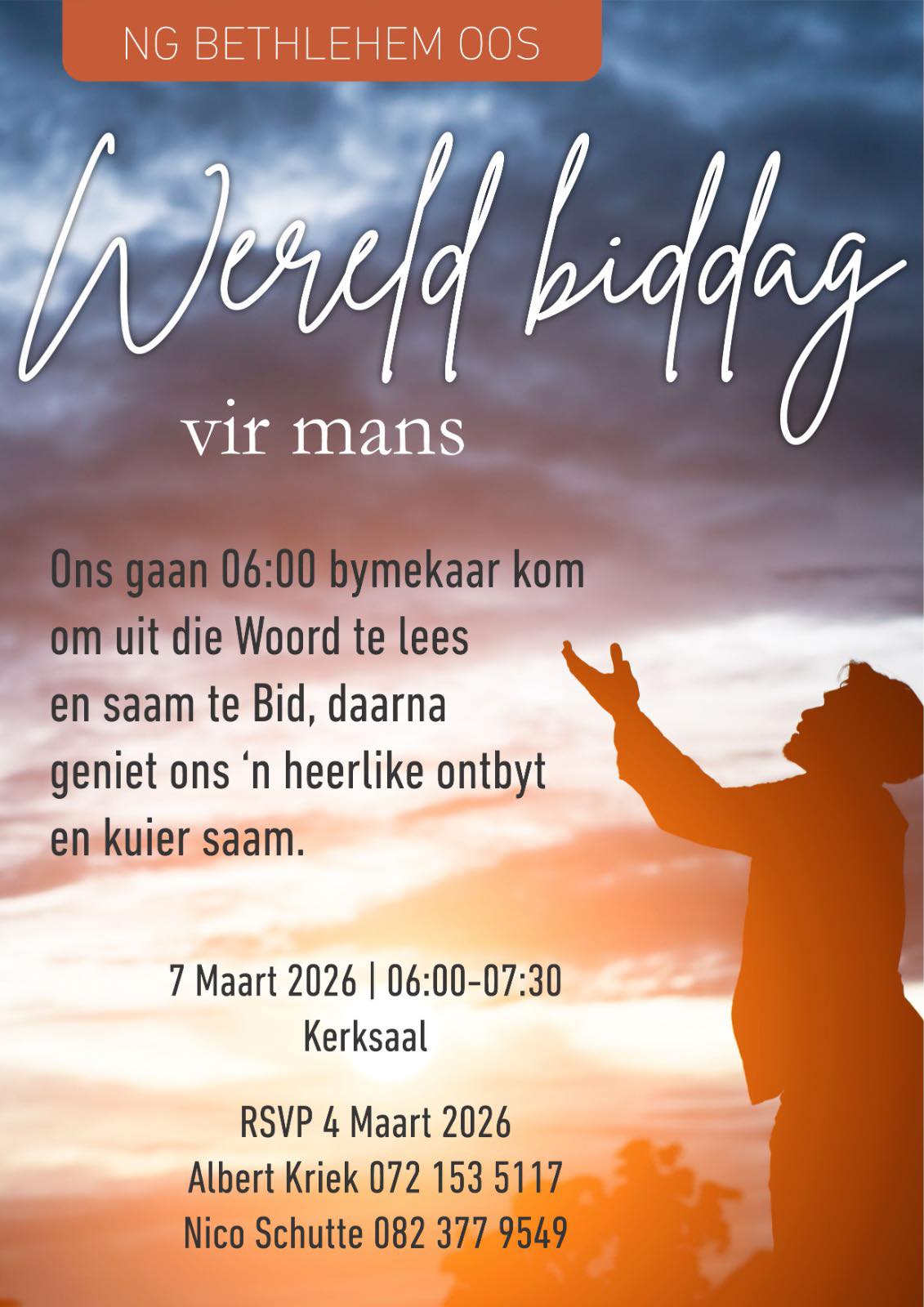 Wereld biddag vir mans