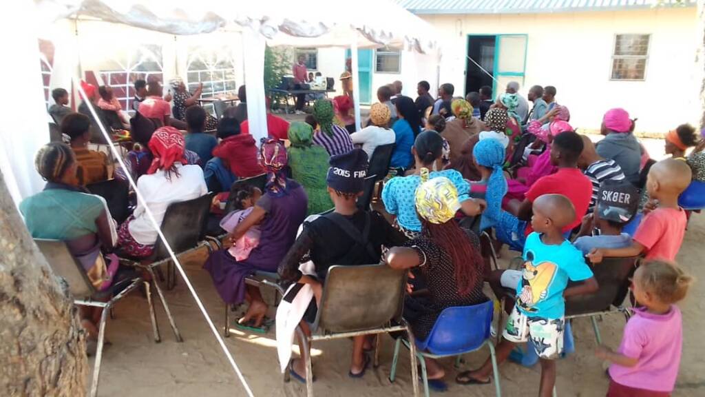 Tsintsabis paaskamp - die tent is te klein